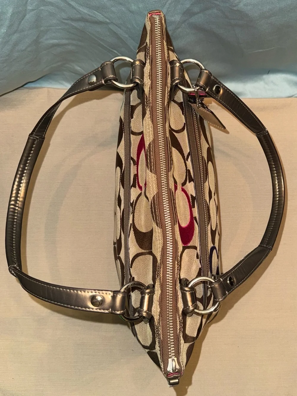 Coach Poppy Signature C Glam Tote